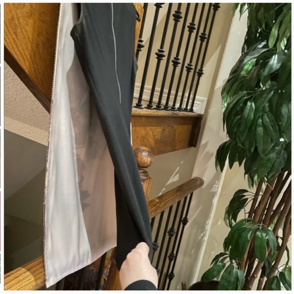 Ted Baker Amiro Embellished Pink Black Floral Print Sheath Dress size 2 nwot - Picture 12 of 16